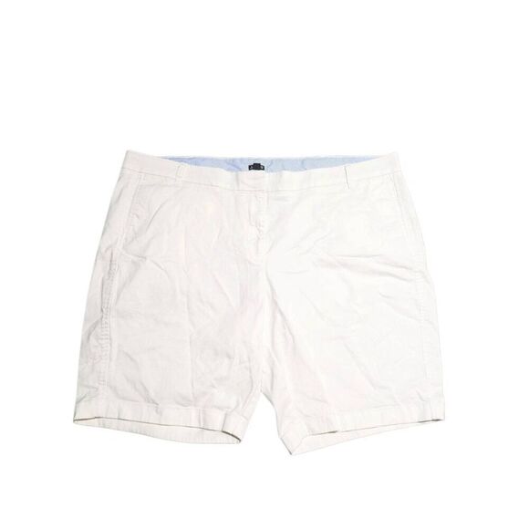 J. Crew Classic White Flat Front Shorts Women's 20 - Picture 1 of 5